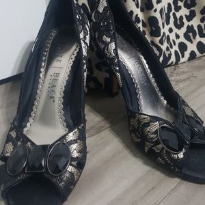 FINAL PRICE.. WHBM Lace heels.